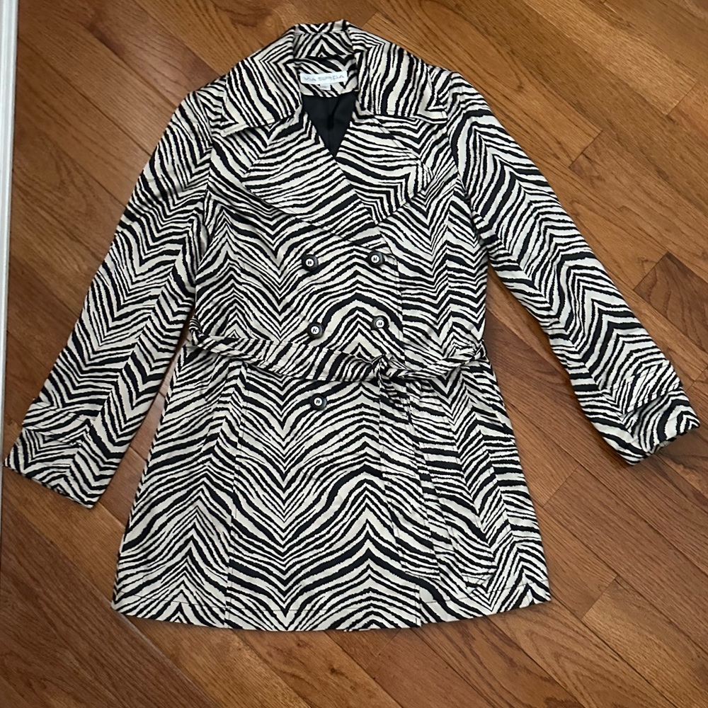 VIA SPIGA Woman’s Zebra Print Jacket